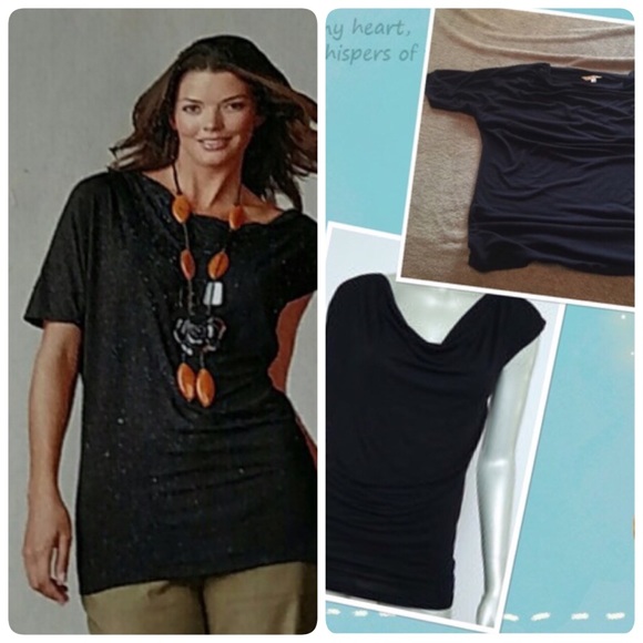 Cabi black Off Shoulder Top