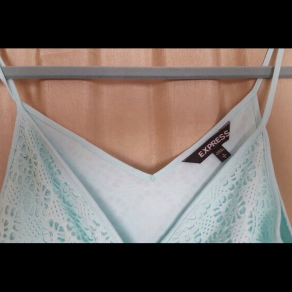 Mint Lace Eyelet Dress - Picture 2 of 3