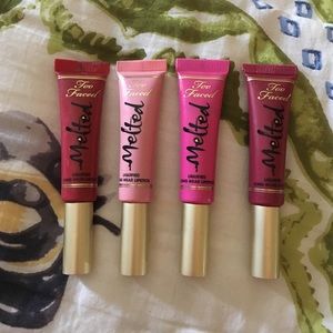 Four Too Faced Melted Lipstick
