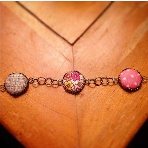 Covered Button Bracelet