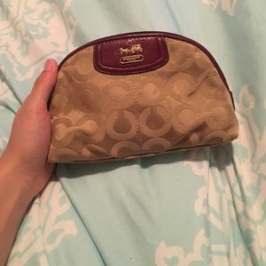 Coach makeup bag