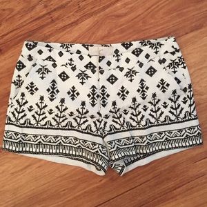 Joie Embroidered Linen Shorts