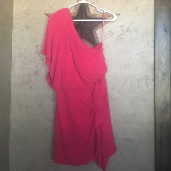 Jessica Simpson Dark Pink off the shoulder dress