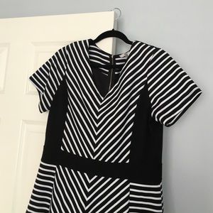 Stitch Fix 41 Hawthorn Striped Black & White Dress