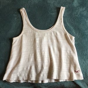Hollister white tank top