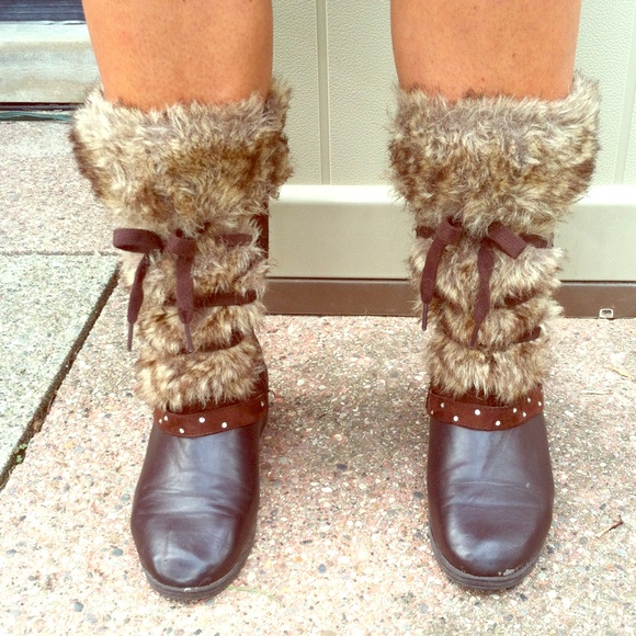 Shoes - Faux Fur Boots