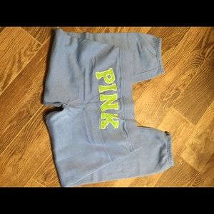 Pink sweatpants. Size large.
