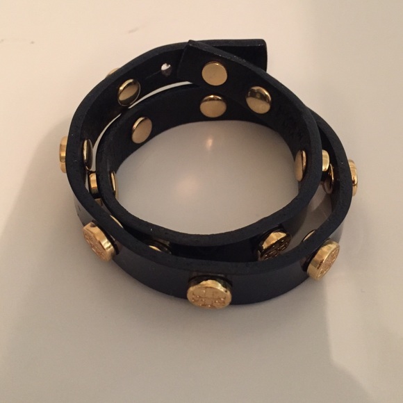 Tory Burch Navy Wrap Bracelet