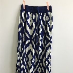 A bohemian broom skirt