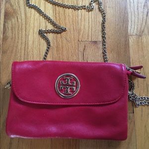Red crossbody bag