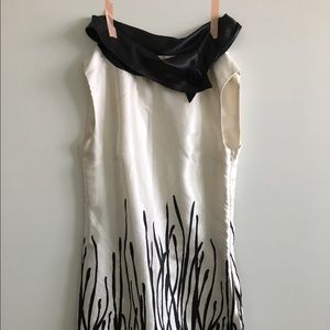 A silky floral dress