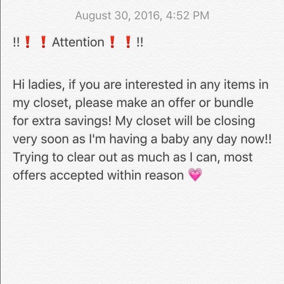 Closet closing soon !