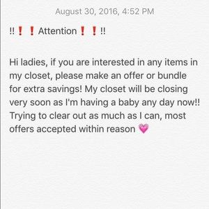 Closet closing soon !