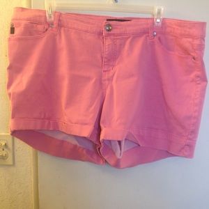 Pink Denim Shorts