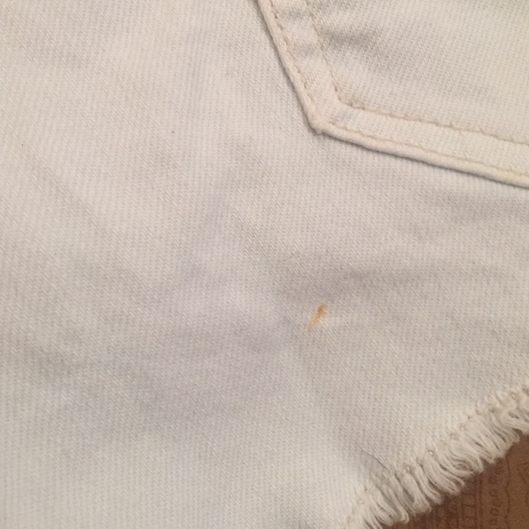 Light blue Distressed Denim Shorts - Picture 3 of 4