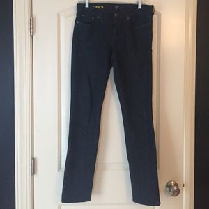 J.Crew Dark Wash Toothpick Jeans