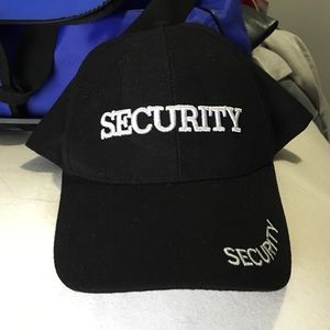 Black Security Baseball Hat