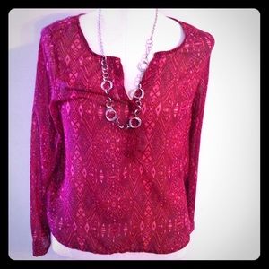 American Eagle pink blouse