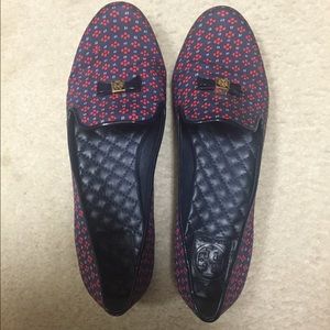 Tory Burch Navy Loafers