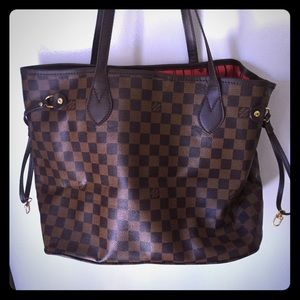 Brown Damier Never full shoulder bag