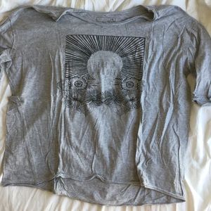 Free people quarter sleeve tee shirt