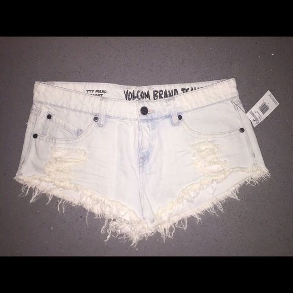 Volcom Ripped Micro Shorts- NWT