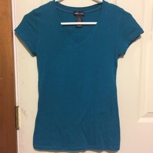 Wet Seal Blue Tight Shirt