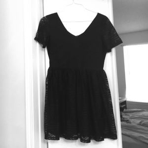 Black entro cocktail dress, size L