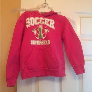 Pink soccer hoodie