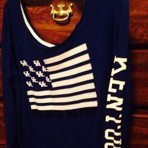 Kentucky Wildcats UK sequin top