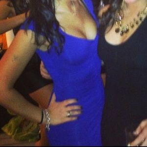 Sexy Royal Blue Dress.