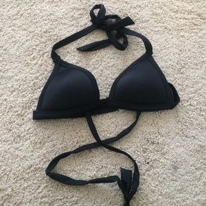 VS Pink black wrap around swim top