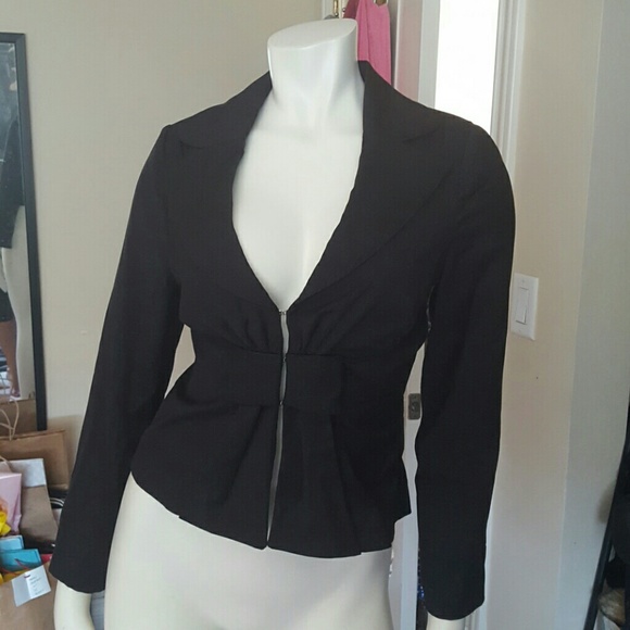 XOXO Black Blazer Jacket with Red Lining