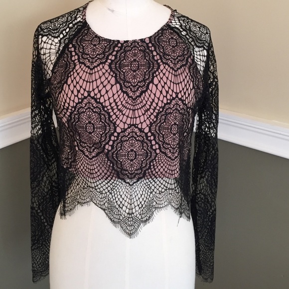 Olivaceous lace crop top💟👑