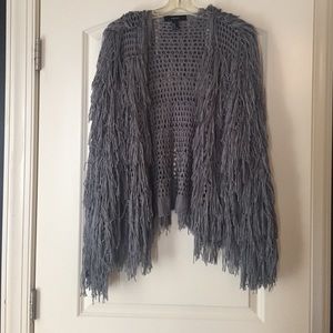 Gray Fringe Forever 21 Jacket New with Tags