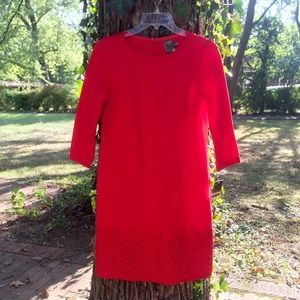 Brilliant Knee Length Red Dress