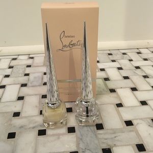 Christian Loubiutin base and gloss nail polish set