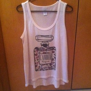Oversized knitted tank