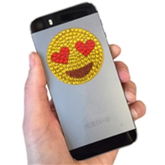 Emoji rainbow poop sticker patch bling set iPhone - Picture 2 of 4