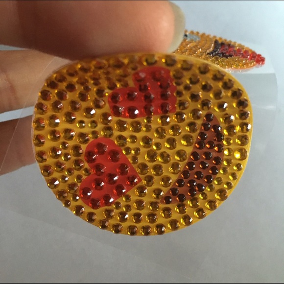 Emoji rainbow poop sticker patch bling set iPhone - Picture 4 of 4