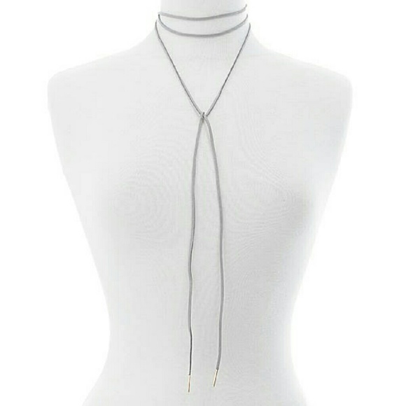Grey Wrap Choker - Picture 4 of 4