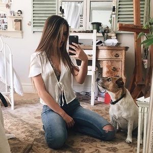 Brandy Melville Tops - Leesa silky top Brandy Melville Tops - Leesa silky top