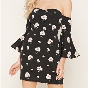 Floral off the shoulder dress