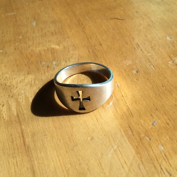 James Avery wide band silver ring, size 10