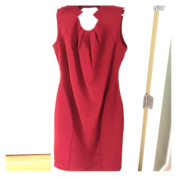 Burgundy Hour Shape Dress