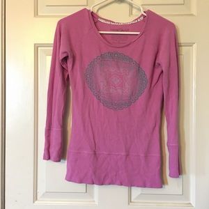 🚫 SOLD 🚫 Eco Green Apple Mandala Pink Shirt M