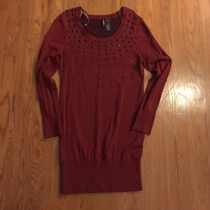 Red Sweater Tunic