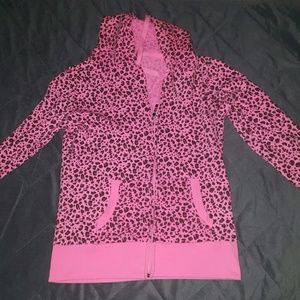NWOT hot pink cheetah hoodie