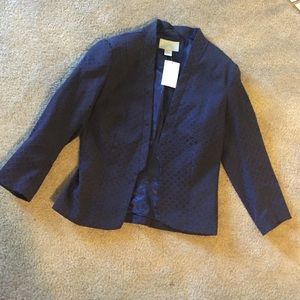 H&M Purple Printed Blazer