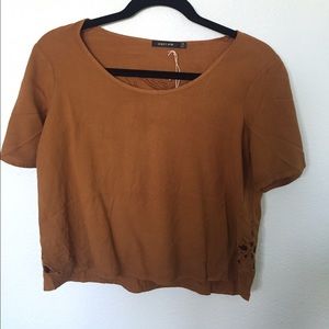 Obey Brown Floral Top